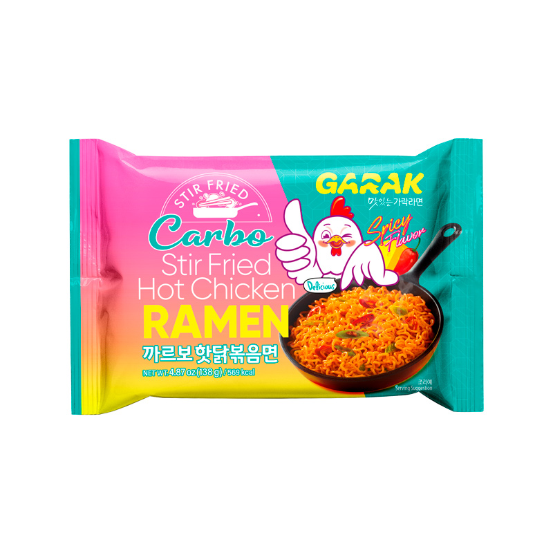 GARAK Carbo Hot Chicken Flavor Stir-fry Ramen 138g x 20